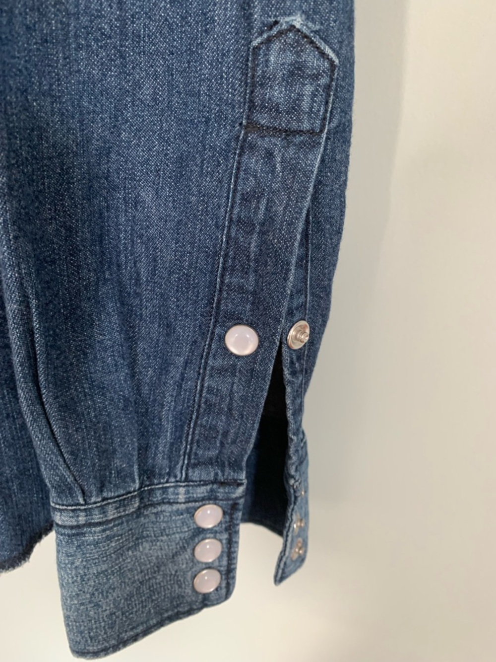 Acne Denim Shirt in Medium Blue - Picture 4 of 7
